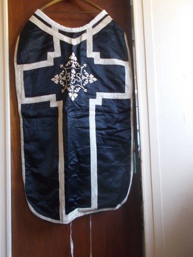 Chasuble etole noire - -,