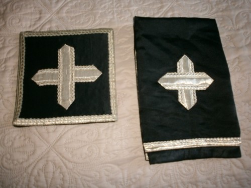Ancienne bourse noire - noire, voile