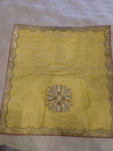 Ancien voile calice - calice, /drap